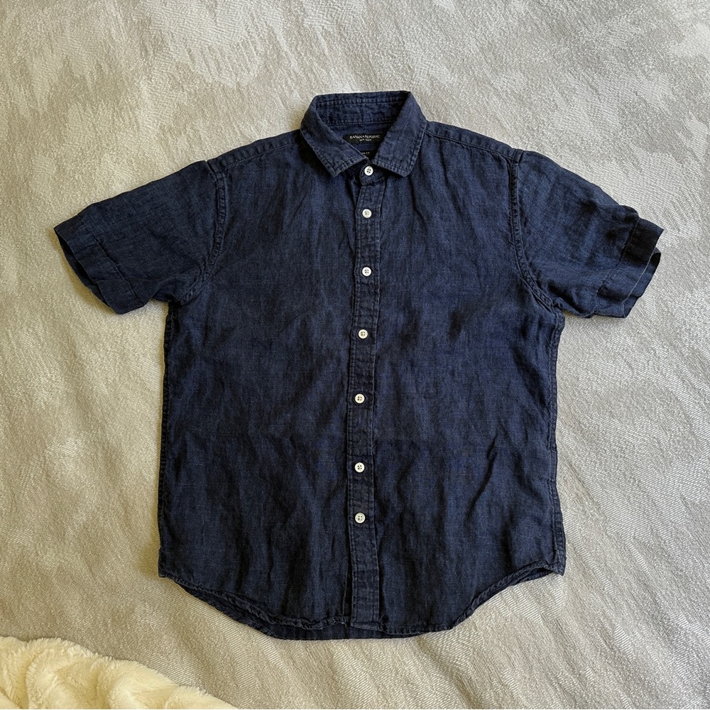 Banana Republic Slim Fit Linen Cotton Shirt